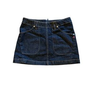 LEVIS DARK DENIM MINI SKIRT